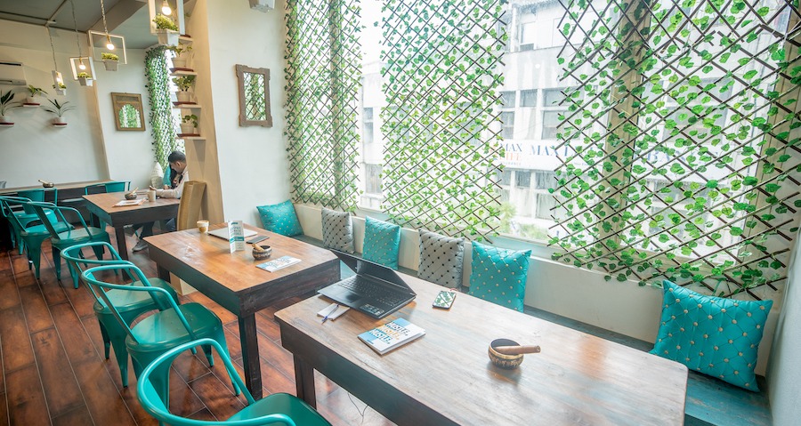 best cafes to sit and work in Delhi