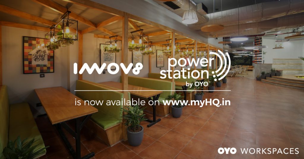 OYO Workspaces Innov8 live on myHQ