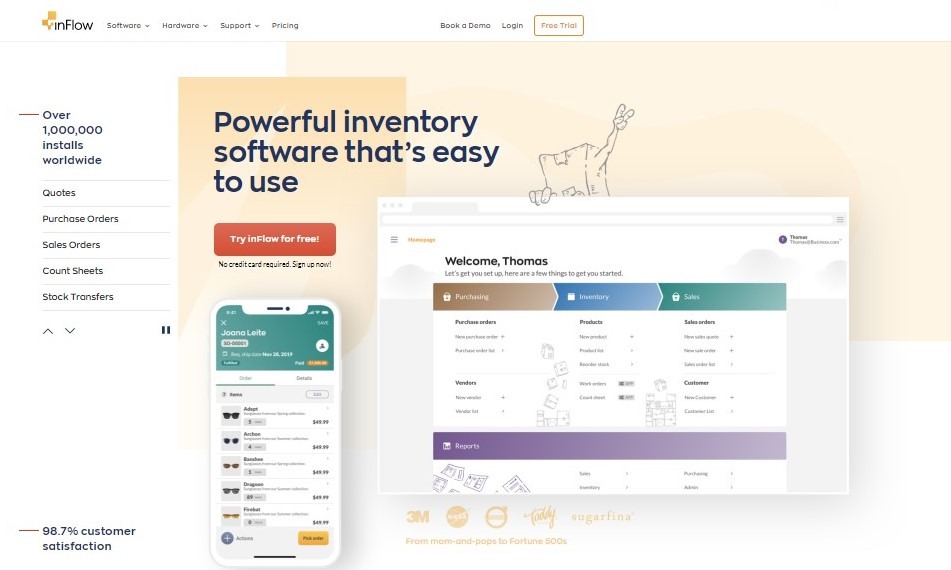 inventory management software- inflow