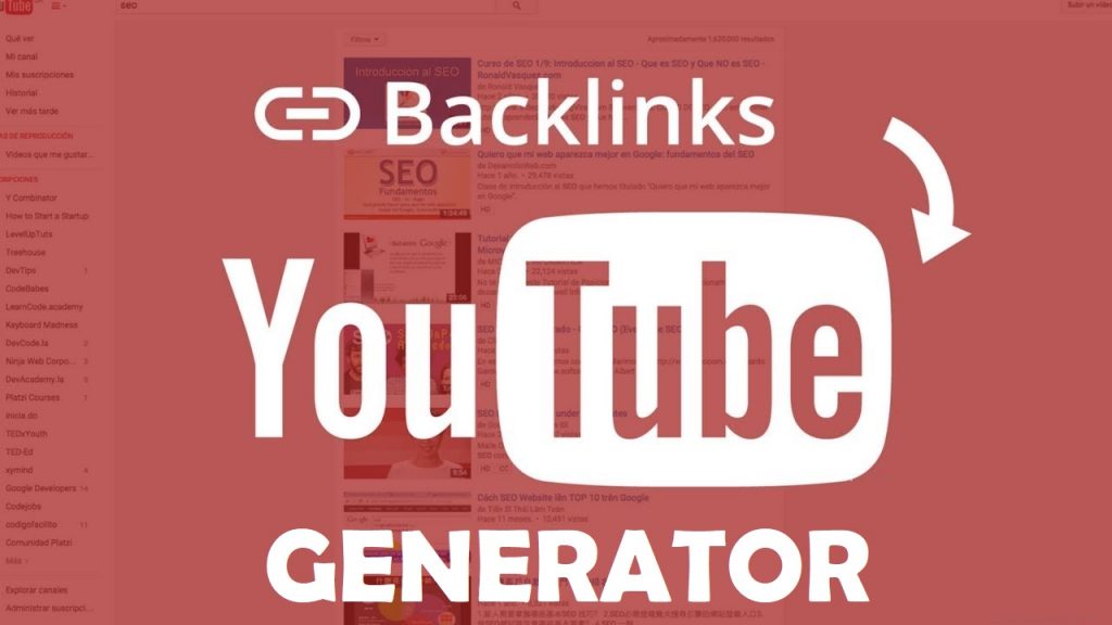 YouTube backlink generator