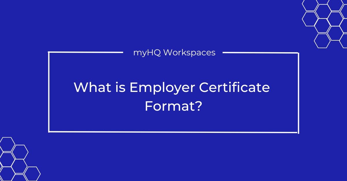 What is Employer Certificate Format?